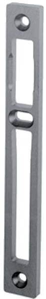 Gâche centrale aluminium largeur 22mm épaisseur 8mm anodisé argent - STREMLER - 2839.10.3 - Image 1