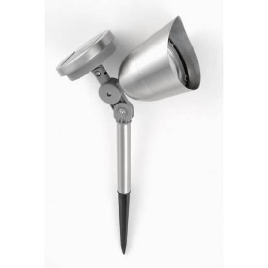 Spot a énergie solaire en inox brossé - GALIX - 0,29W - 30 Lumens - 8h d'éclairage - Image 1