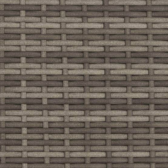 Banquette Rotin Synthétique et Bois Canapé Détente Extérieur Gris Foncé – ComfortXL Outdoor Living - Image 5