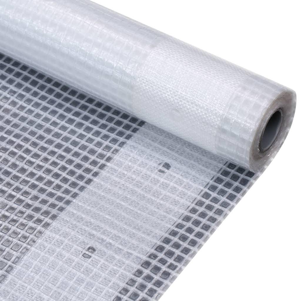 Helloshop26 - Lot de 2 bâches leno construction de serres bâches de camping protection de meubles de jardin remorques jardin extérieur 260 g/m² 2x2 m blanc - Image 5