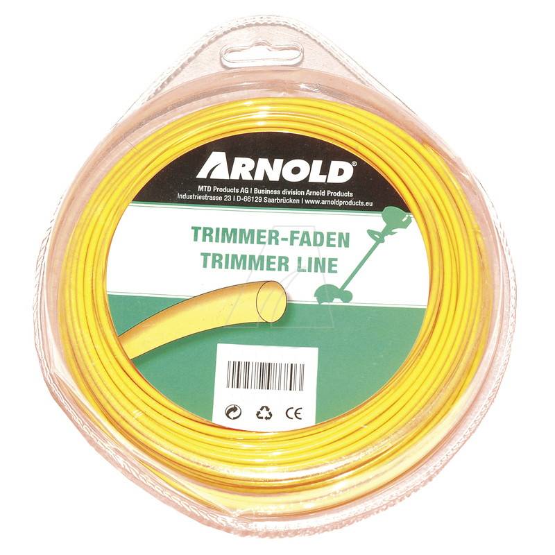 Arnold - Fil de coupe-bordure rond en nylon 3,0 mm × 52 m Arnold