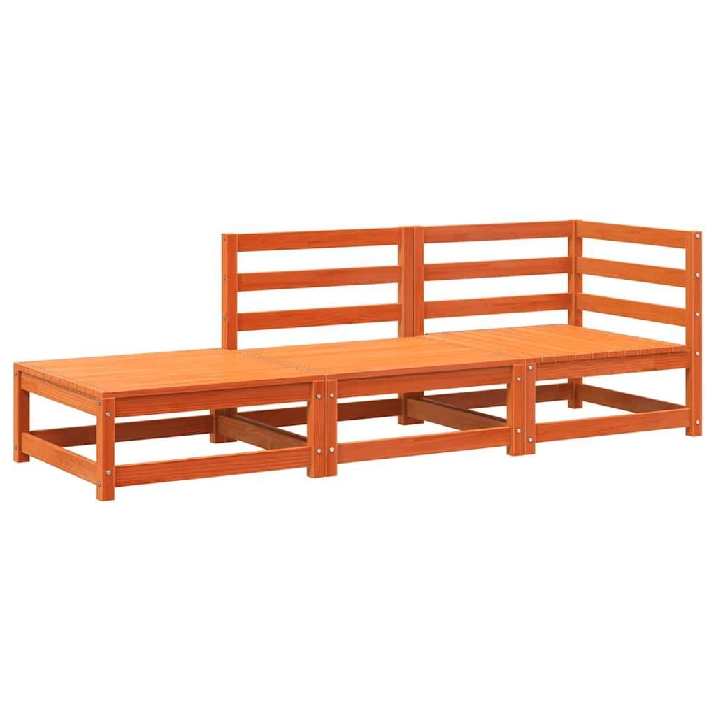 Vidaxl - Canapé de jardin repose-pieds 2 places bois massif de pin vidaXL 837974 - Image 2