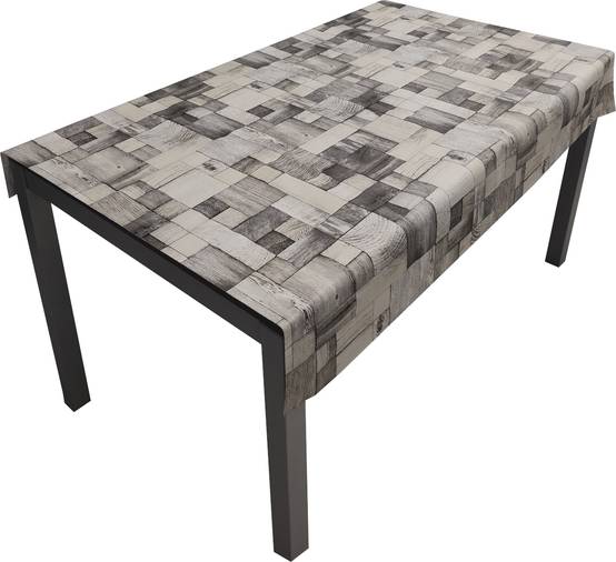 Nappe Composition PVC Base Polyester Anti-taches Bois Taille 100X140 CM - Image 1