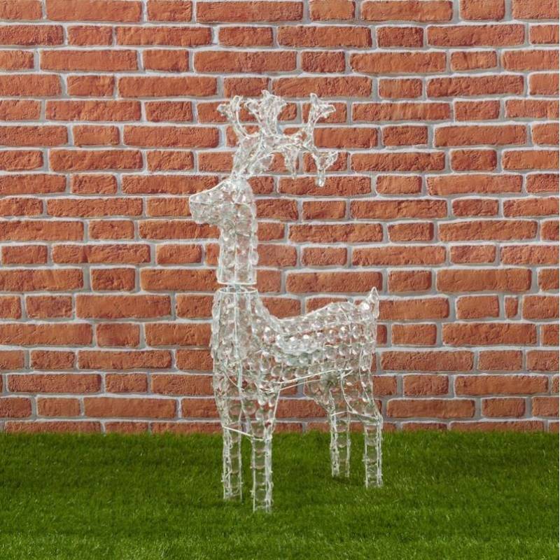 Lotti - Renne lumineux 3D tête en mouvement 90CM 200 LED blanc froid fixe extérieur professionnel Lotti - Image 4