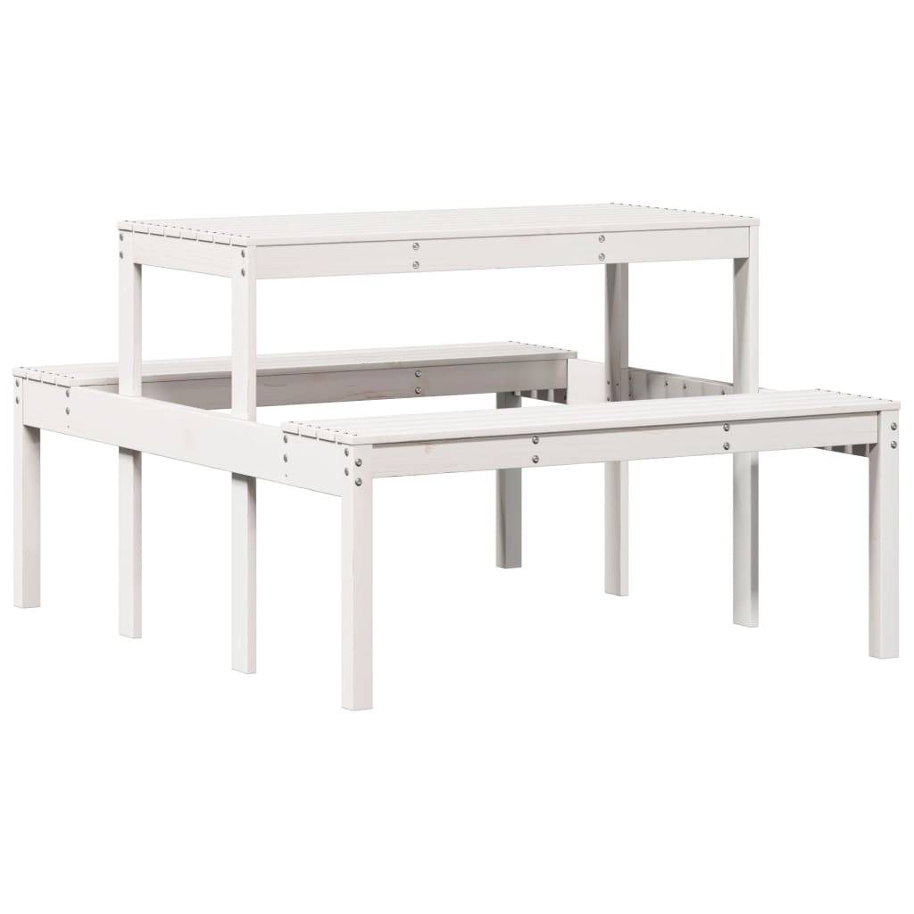 PANGIVO - Table de pique-nique bois massif de pin blanc 110 x 134 x 75 cm - PANGIVO - Image 6