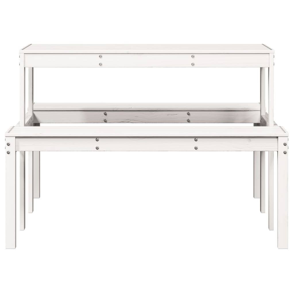 PANGIVO - Table de pique-nique bois massif de pin blanc 110 x 134 x 75 cm - PANGIVO - Image 4