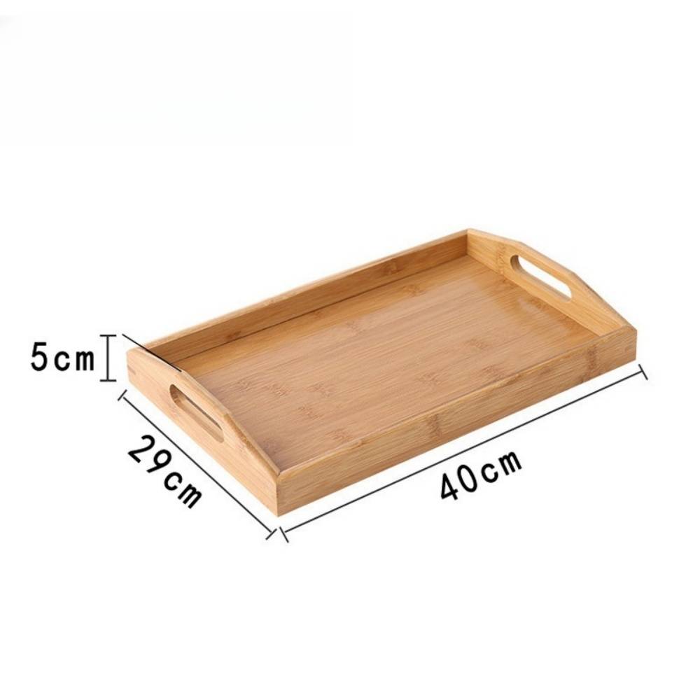 DtopbuyAge - Plateau de Service Rectangulaire en Bambou 35 * 22 * 5cm DtopbuyAge - Image 5