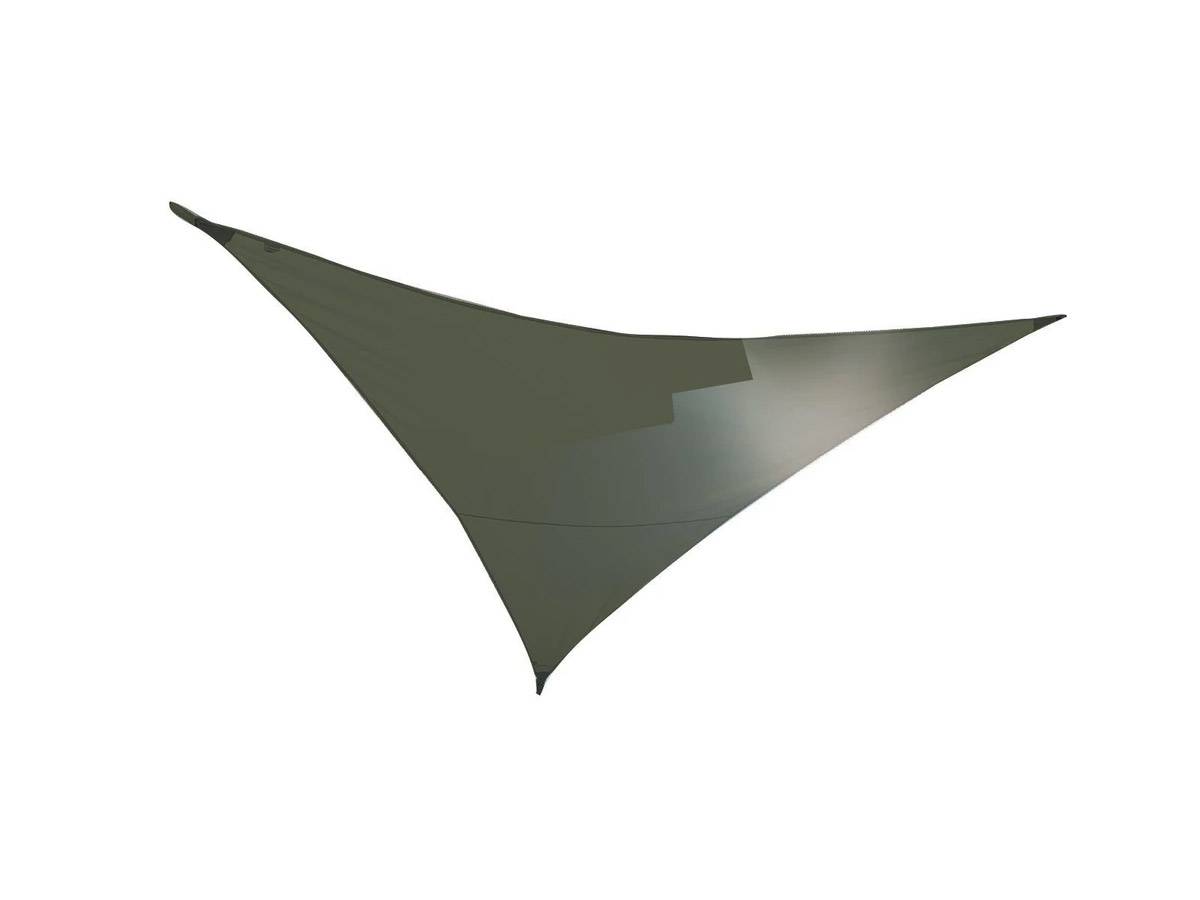 Voile d'ombrage triangulaire SERENITY - 5 x 5 x 5 m - Kaki  - Jardiline - Image 1