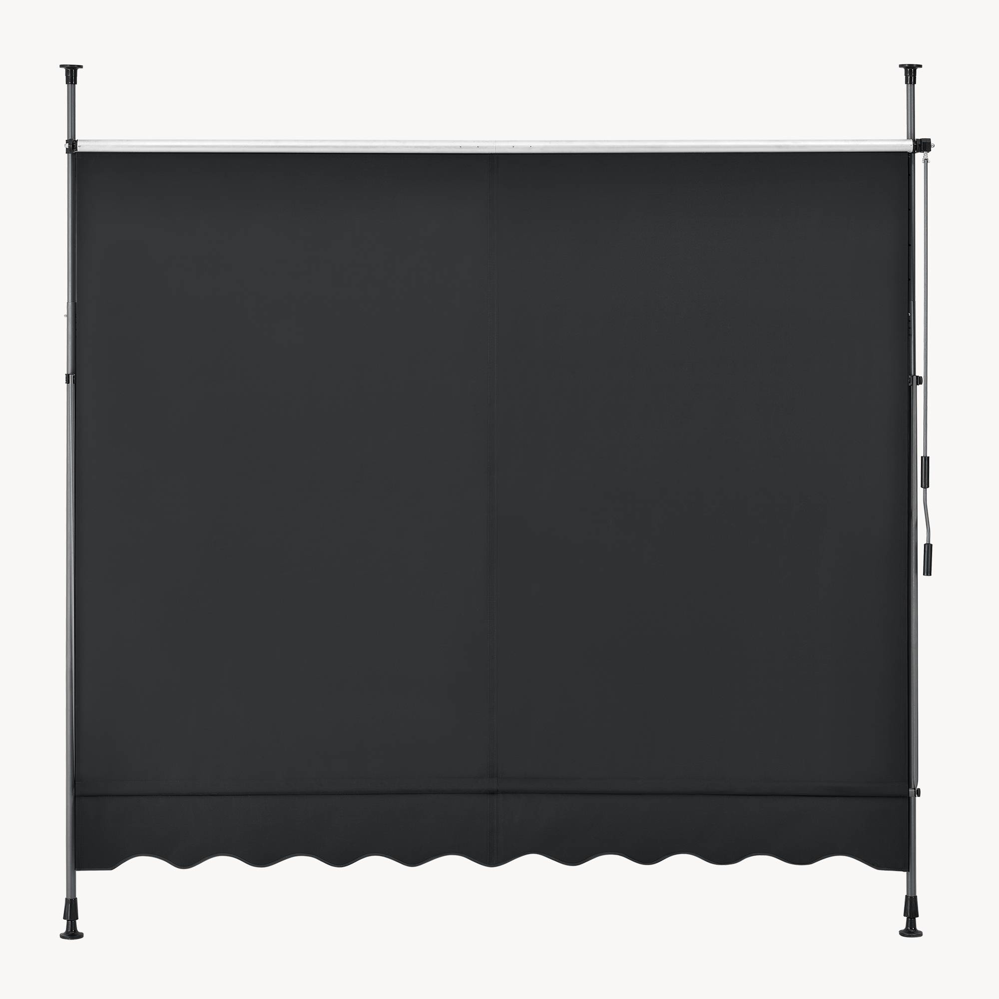 Pro.Tec - Store Banne Téléscopique Acier Polyester 200 x 120 x 220-309 cm Noir [pro.tec] - Image 9