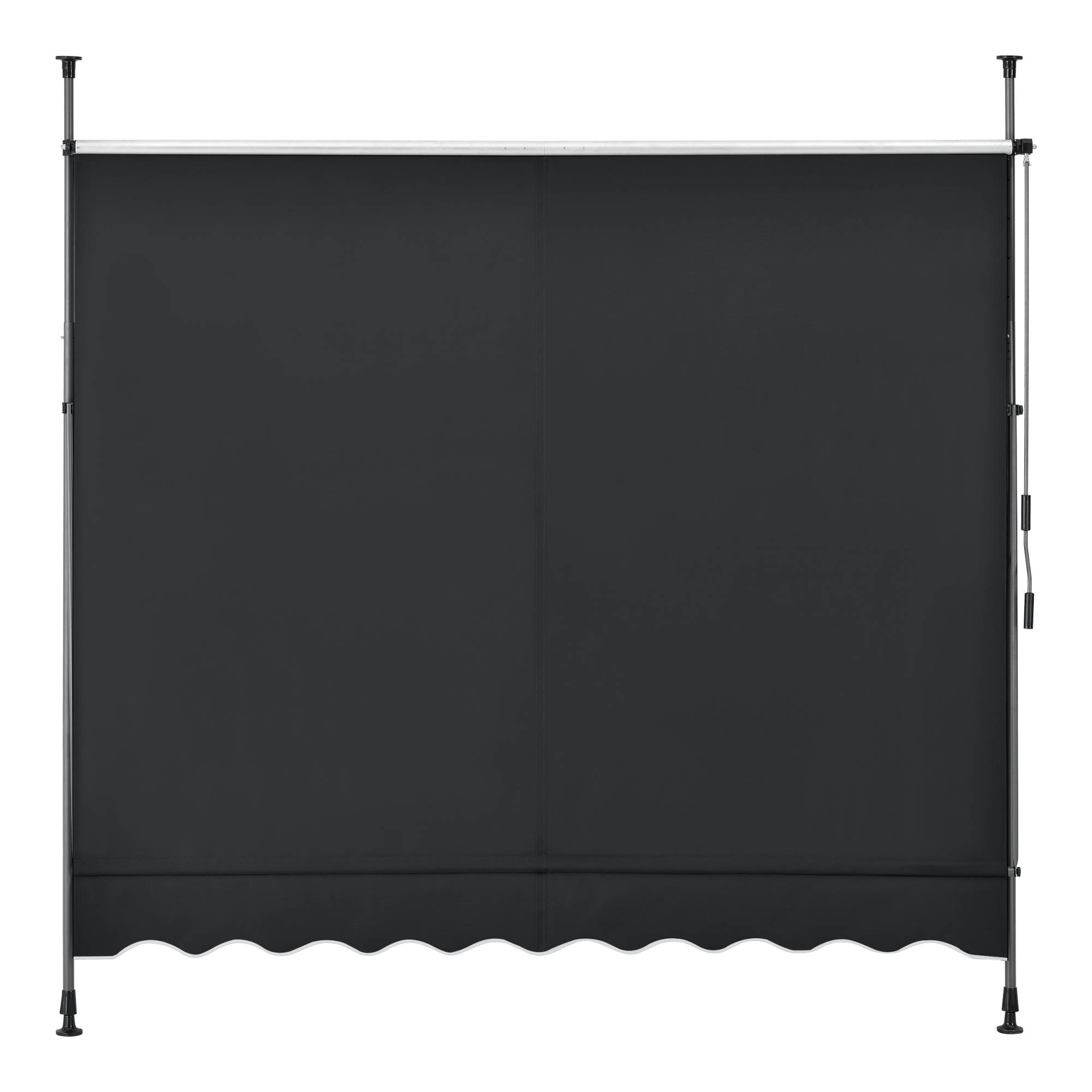 Pro.Tec - Store Banne Téléscopique Acier Polyester 200 x 120 x 220-309 cm Noir [pro.tec] - Image 5