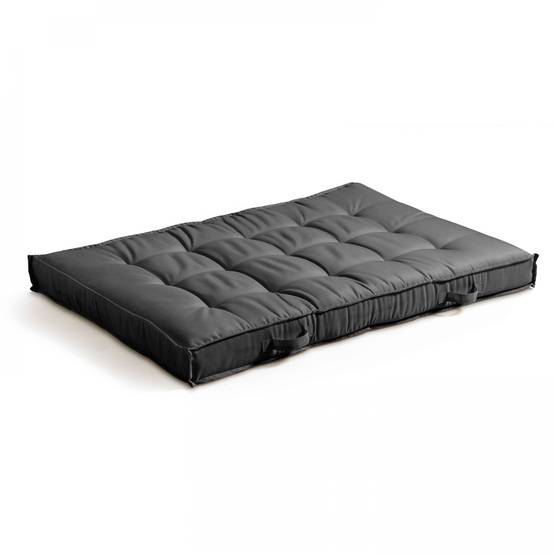 Oviala - Coussin pour palette matelassé anthracite 120x80cm Cuzco - Oviala - Image 1