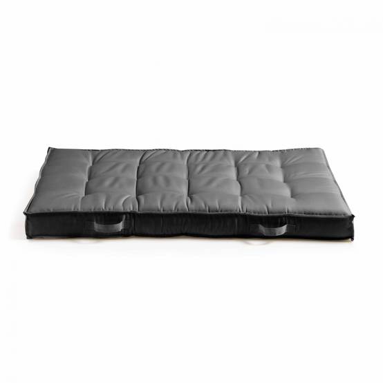 Oviala - Coussin pour palette matelassé anthracite 120x80cm Cuzco - Oviala - Image 2