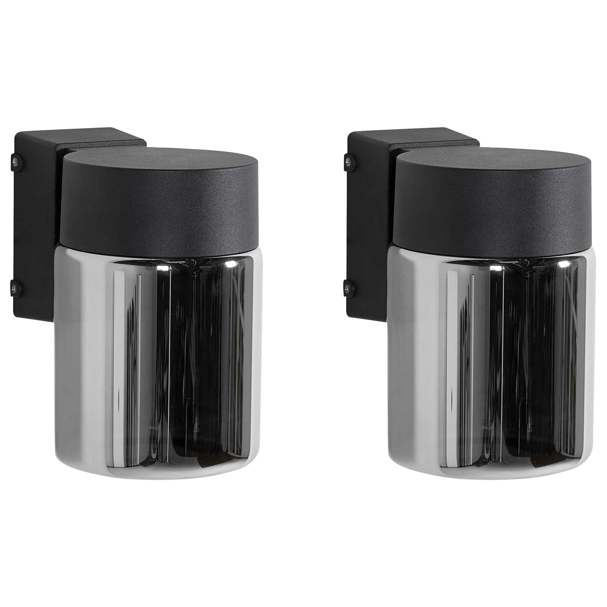Beliani - Lampe murale pour l'extérieur Aluminium Noir NEVES - Beliani - Image 2