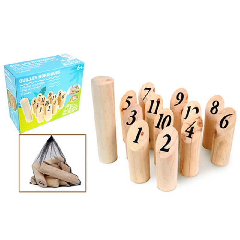 Mgm - Jeu de quilles nordiques en bois Enfant - Mgm - Image 1