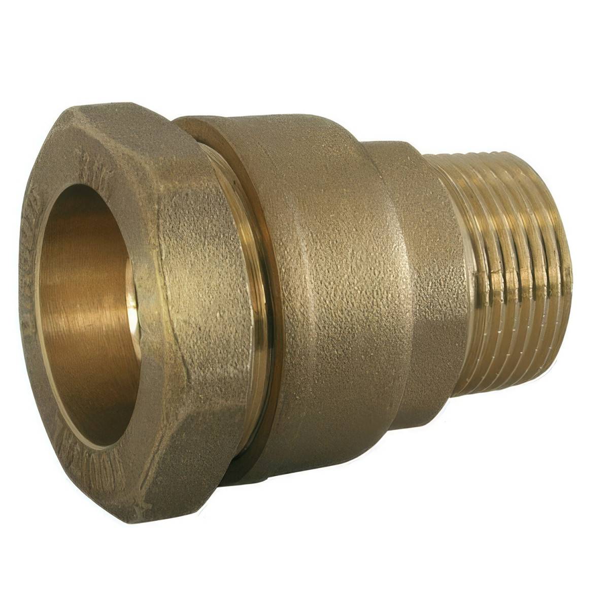 Codital - Raccord Droit Mâle Laiton Série 7000 PN16 | Jonction Compression PE - Ø A: 40mm | Ø B: 1''1/2 - Image 1