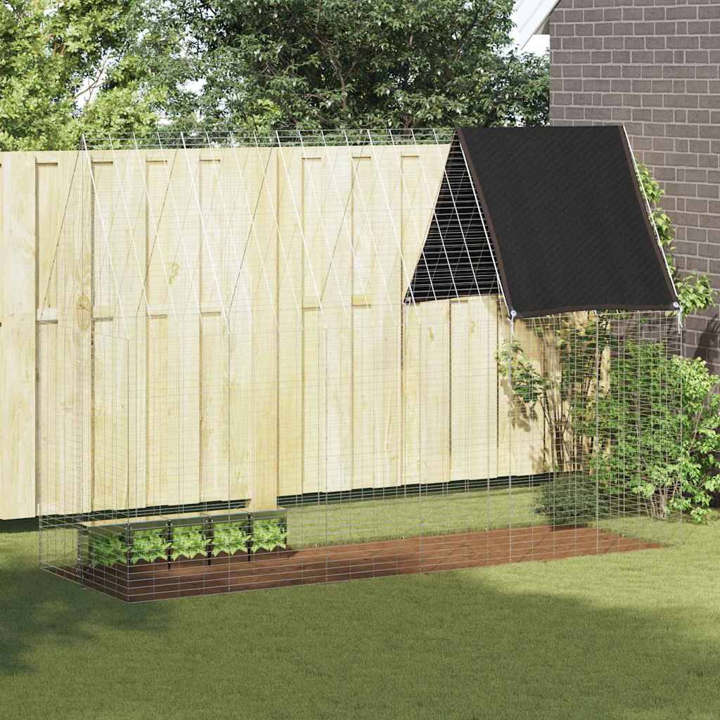 Vidaxl - Cage pour lapins Argenté 300 x 100 x 210 cm Acier galvanisé vidaXL 42019247 - Image 1