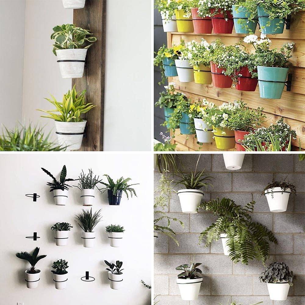 Support pour pot de fleurs,Anneaux pour pots de fleurs - Supports pour plantes - Pliables - Lot de 3 - 8 pouces-Lytech - Image 5
