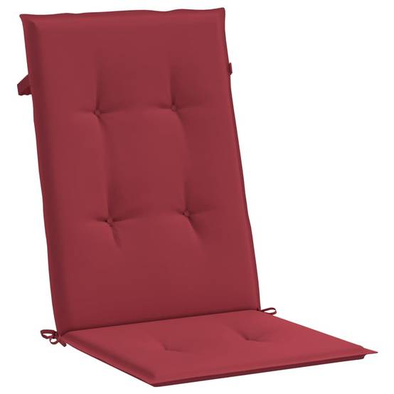 PANGIVO - Coussins de chaise à dossier haut polyester bordeaux 120 x 50 x 3 cm - PANGIVO - Image 5