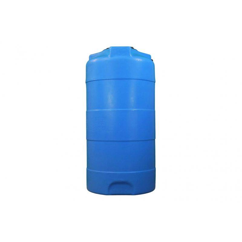 Cuve récupération eau de pluie 500L - Réservoir aérien vertical bleu - Polyéthylène - ELBI CV - Image 5