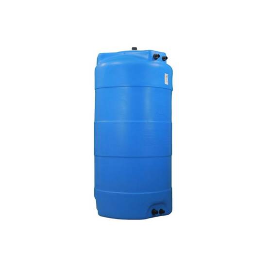 Cuve récupération eau de pluie 500L - Réservoir aérien vertical bleu - Polyéthylène - ELBI CV - Image 1