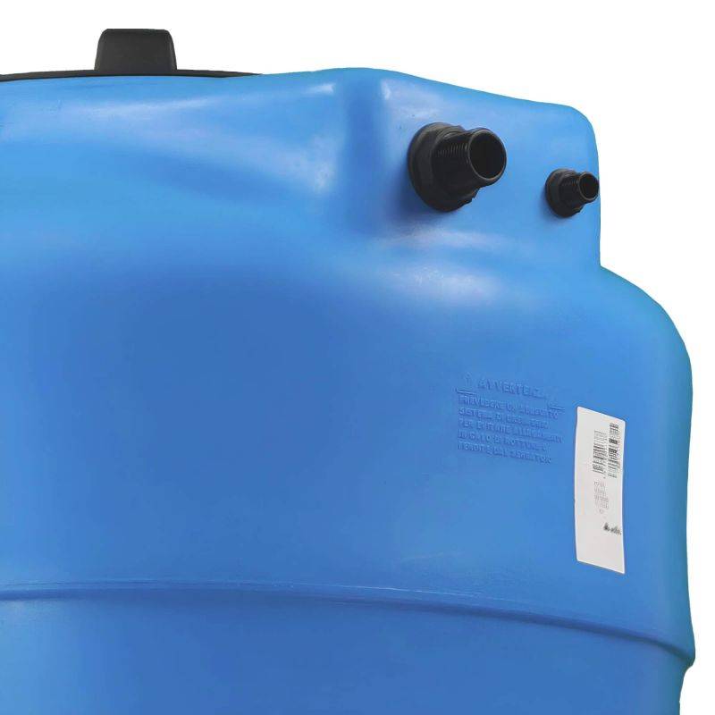 Cuve récupération eau de pluie 500L - Réservoir aérien vertical bleu - Polyéthylène - ELBI CV - Image 4