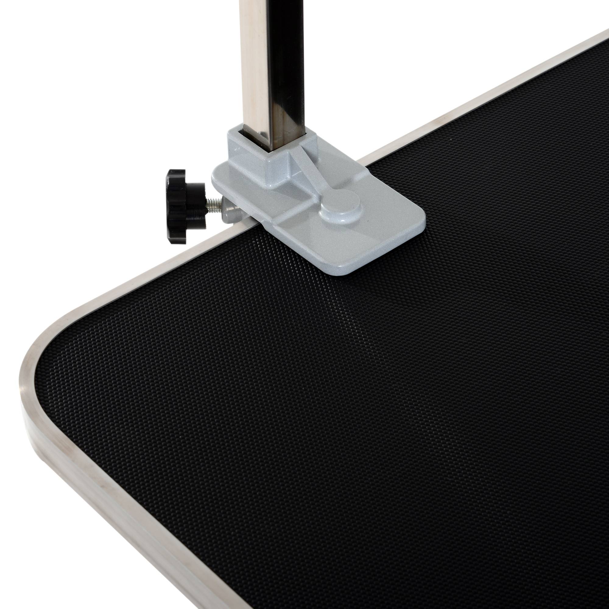 Sans Marque - Table de toilettage pliable, potence réglable, licol, panier filet, jusqu'à 150 kg, 90x60x75 cm, Noir - Image 10