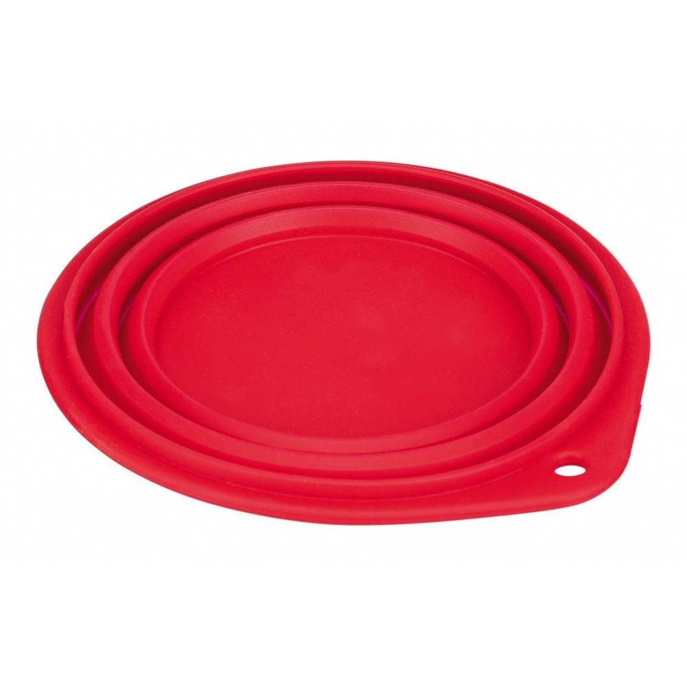 Animallparadise - une Gamelle Écuelle de voyage, 0.5 litre, silicone pliable pour chien -couleur aléatoire. - Image 2