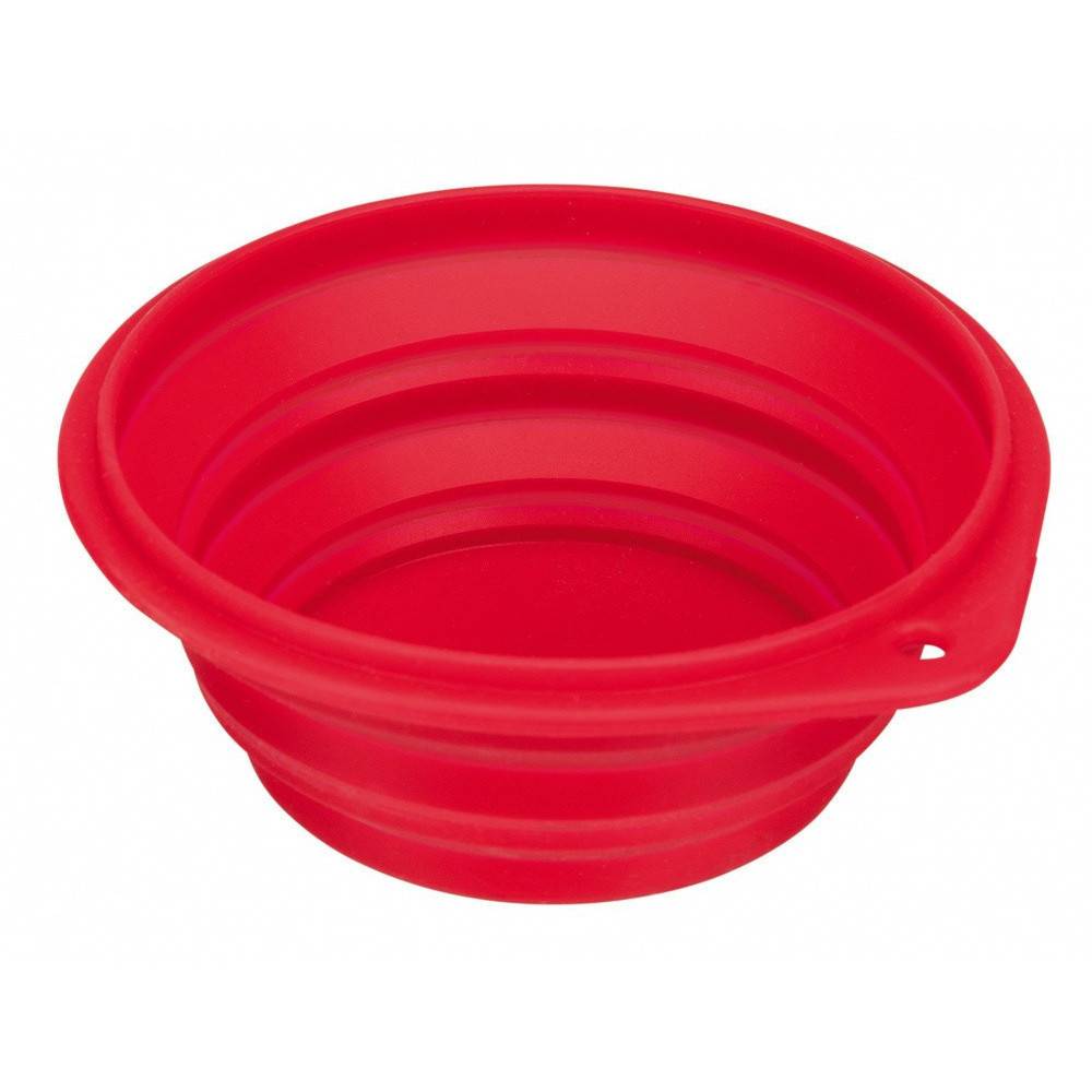 Animallparadise - une Gamelle Écuelle de voyage, 0.5 litre, silicone pliable pour chien -couleur aléatoire. - Image 1