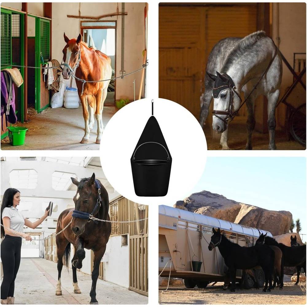 Sac à Nourriture pour Chevaux - Idéal Spectacles Chevaux, Facile à Installer (Écurie/Remorque) Résistant à l'Usure - Lytech - Image 4