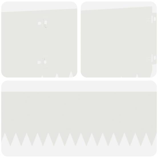 Bordure de pelouse en acier pour allées aménagement flexible 103x20cm 10pcs blanc - ComfortXL Outdoor Living - Image 7