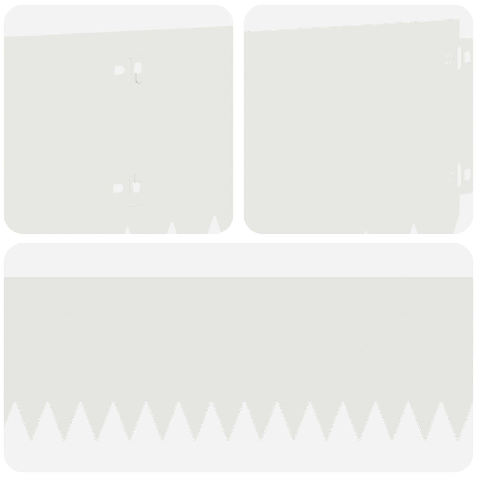Bordure de pelouse en acier pour allées aménagement flexible 103x20cm 10pcs blanc - ComfortXL Outdoor Living - Image 7