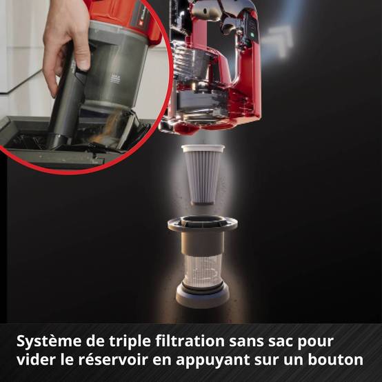 Einhell - Aspirateur balai à main sans fil TE-SV 18 Li-Solo - sans batterie ni chargeur Einhell - Image 3