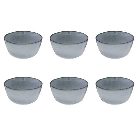 Lot de 6 Coupelles en Grès "Océane" 10cm Bleu - Image 1
