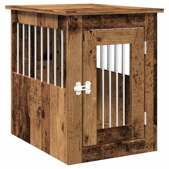 Niche plastique bois et acier marron 45 x 62 x 59 cm - Prolenta premium p353.4 - Image 1