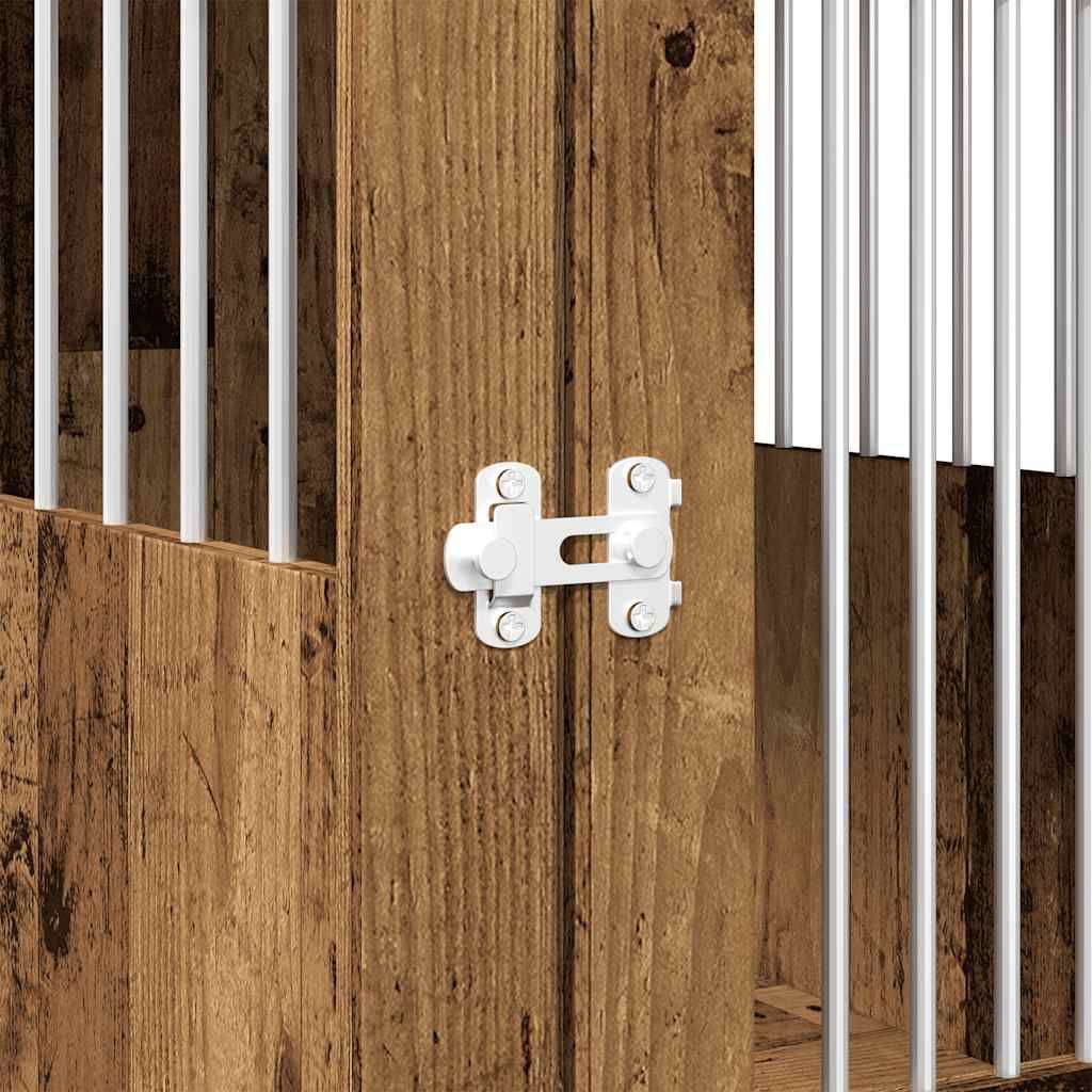 Niche plastique bois et acier marron  45 x 62 x 59 cm  - Prolenta premium p353.4 - Image 9