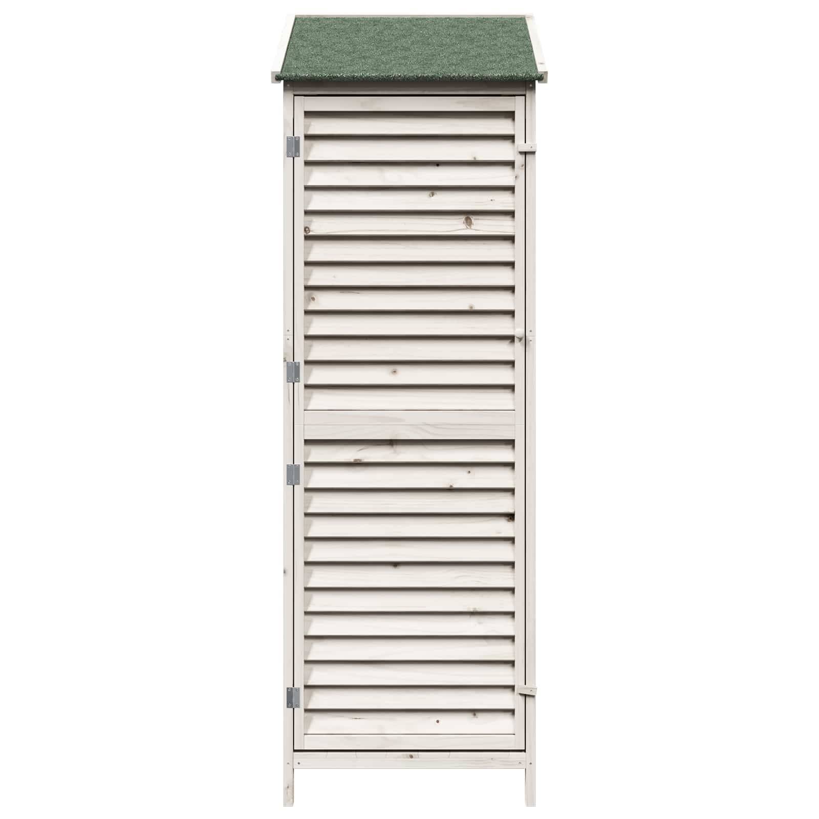 PANGIVO - Abri de jardin bois de sapin blanc 59 x 56 x 176 cm - PANGIVO - Image 5