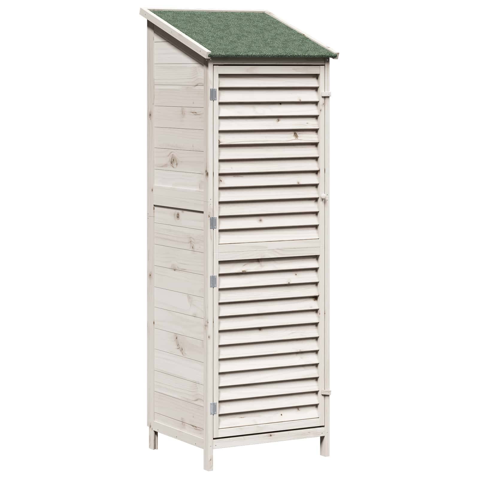 PANGIVO - Abri de jardin bois de sapin blanc 59 x 56 x 176 cm - PANGIVO - Image 2