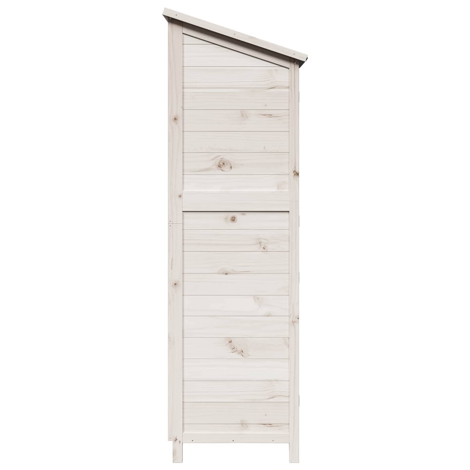 PANGIVO - Abri de jardin bois de sapin blanc 59 x 56 x 176 cm - PANGIVO - Image 6