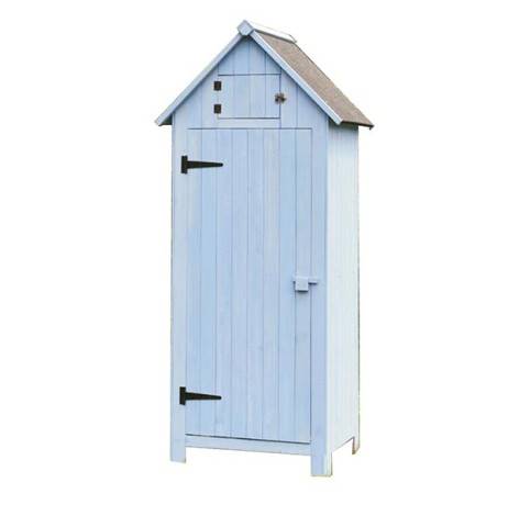 Armoire de rangement en bois bleue ou blanche - 0,28 m², Couleur Bleu - Image 1