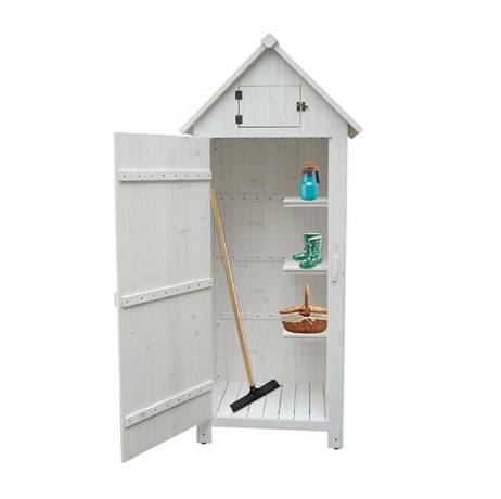 Armoire de rangement en bois bleue ou blanche - 0,28 m², Couleur Bleu - Image 6