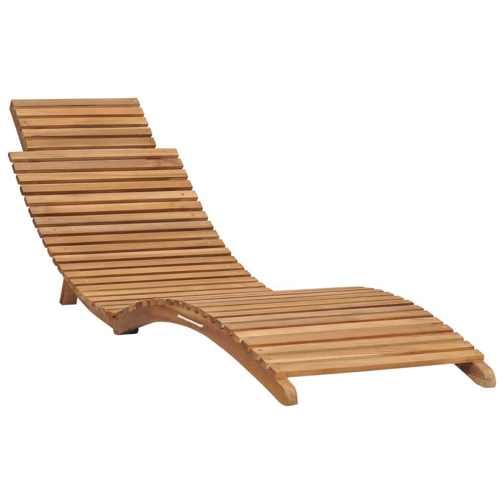 Helloshop26 - Salon de jardin pliable 3 pièces bois de teck solide - Image 3