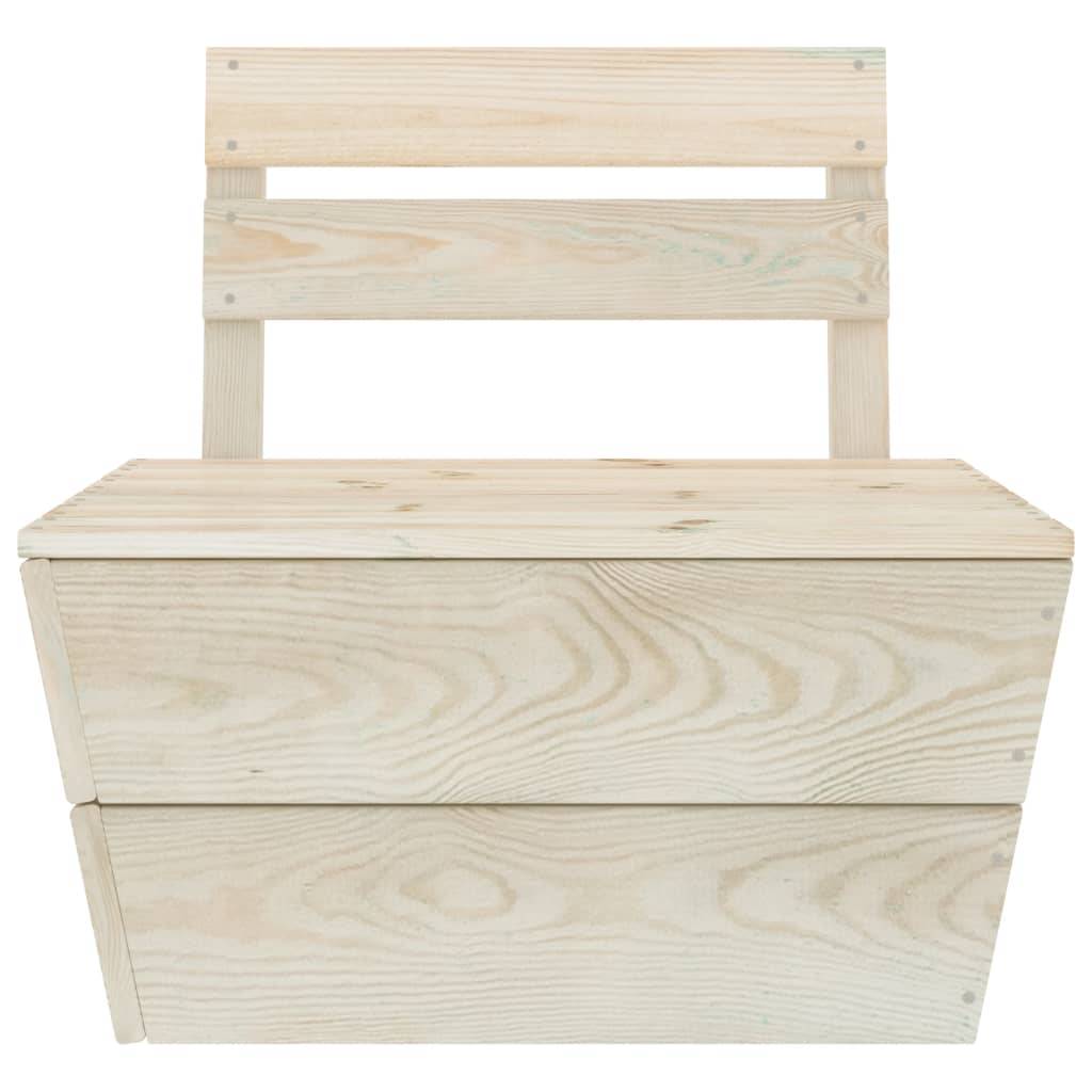 Helloshop26 - Salon de jardin meuble d'extérieur ensemble de mobilier palette 6 pièces bois d'épicéa imprégné - Image 6