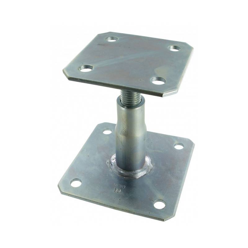 Pack 10 Pieds de poteau réglable APB100/150 + 3 Scellements chimiques ...
