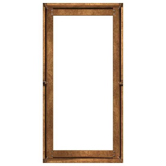 Jardinière rectangulaire ouverte pour balcon jardin 40 x 80 x 40 cm espace de culture idéal tendance en acier rouillé - Image 4