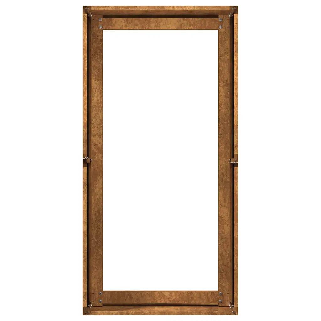 Jardinière rectangulaire ouverte pour balcon jardin 40 x 80 x 40 cm espace de culture idéal tendance en acier rouillé - Image 4