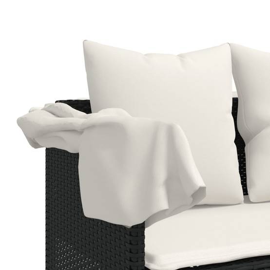 Bain de Soleil Auvent et Repose-Pieds Réglable Résine Noir – ComfortXL Outdoor Living - Image 10