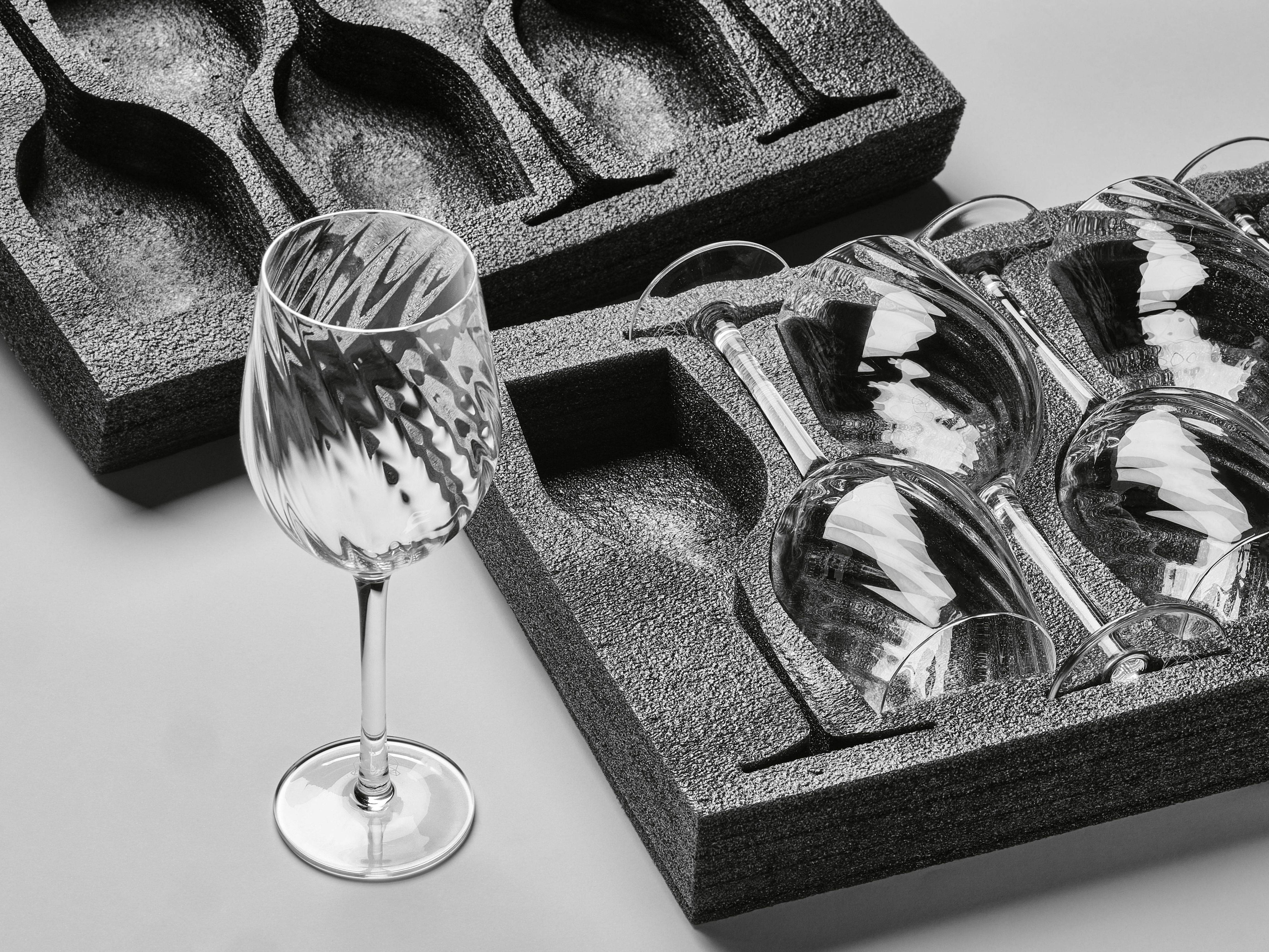 Lot de 6 Verres à vin en Cristallin (cristal sans plomb) "STEN", Bjorn - Image 6
