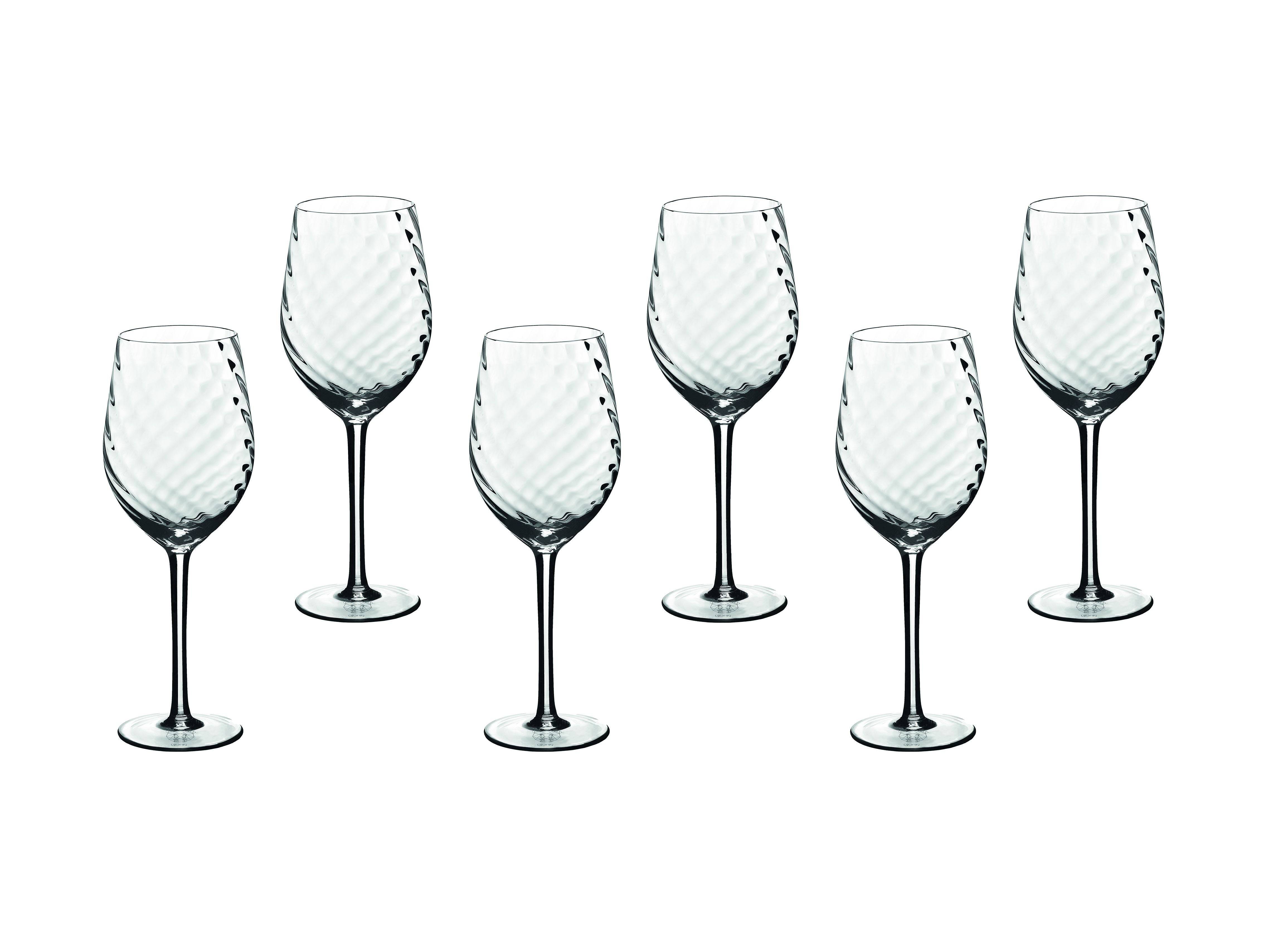 Lot de 6 Verres à vin en Cristallin (cristal sans plomb) "STEN", Bjorn - Image 1
