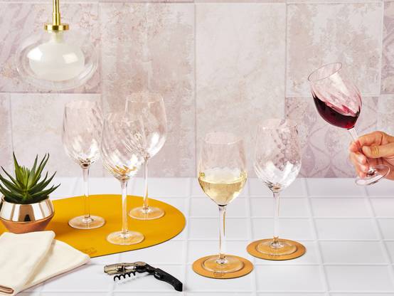 Lot de 6 Verres à vin en Cristallin (cristal sans plomb) "STEN", Bjorn - Image 2