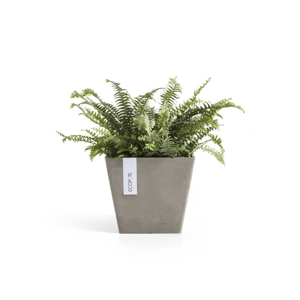 Ecopots - Pot Carré Rotterdam 20 Taupe - 20 x 20 x H. 17,5 cm - 5,2 L ECOPOTS - Image 2